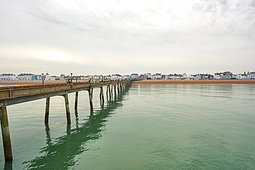 Deal seafront as seen from Deal Pier, Deal, Kent, England, United Kingdom, Europe