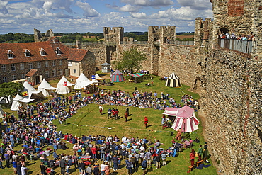 Pageantry festival at Framlingham Castle, Framlingham, Suffolk, England, United Kingdom, Europe