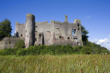 Laugharne castle, Laugharne, Carmarthenshire, South Wales, United Kingdom, Europe