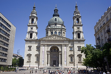 St. Stephen's Basilica, the largest church in Budapest, Hungary, Europe