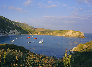 Lulworth Cove on the coast of Dorset, England, UK, Europe