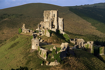 Corfe Castle, Corfe, Dorset, England, United Kingdom, Europe