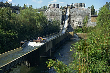 Water slide ride, Chessington World of Adventure, Surrey, England, United Kingdom, Europe