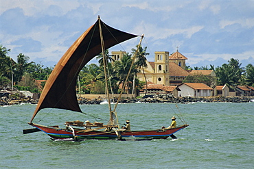 Oruva fishing catamaran, Negombo, Sri Lanka