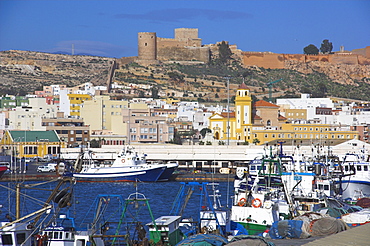 Port and Alcazaba, Almeria, Andalucia, Spain, Europe