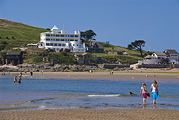 Burgh Island, Bigbury on Sea, South Hams, Devon, England, United Kingdom, Europe