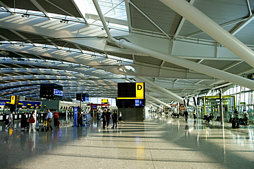 Heathrow Airport Terminal 5 in 2008, London, England, United Kingdom, Europe