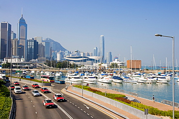 Causeway Bay waterfront and IFC Tower in 2007, Hong Kong Island, Hong Kong, China, Asia