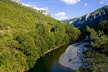 Vew from Point Sublime of the Gorges du Tarn, Massif Central, France, Europe