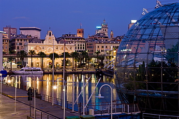 Bolla and port waterfront, Genoa, Liguria, Italy, Europe