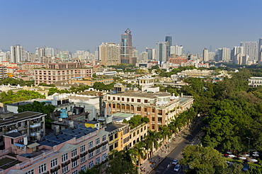 Shamian Island cityscape, Guangzhou, Guangdong, China, Asia