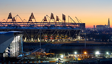 Olympic Park 2012 with Shard in background, London, England, United Kingdom, Europe