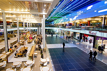 Interior of Westfield shopping centre, Stratford, London, England, United Kingdom, Europe