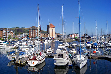 Swansea Marina docks, Wales, United Kingdom, Europe