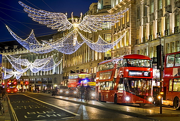 Regent Street Christmas lights in 2016, London, England, United Kingdom, Europe