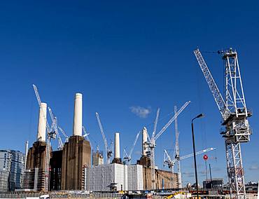 Battersea Power Station being redeveloped, London, England, United Kingdom, Europe