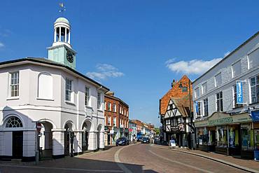 Market Place high street, Godalming, Surrey, England, United Kingdom, Europe