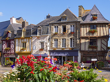 Malestroit town. Morbihan, Brittany, France, Europe