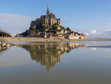 Mont St. Michel, UNESCO World Heritage Site, holy island and peninsula, Normandy, France, Europe