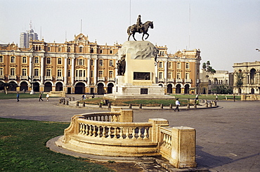 Plaza St. Martin, Lima, Peru, South America