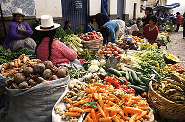 Street market, Cuzco, Peru, South America