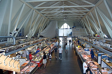 Inside fish market, Gothenburg, Sweden, Scandinavia, Europe