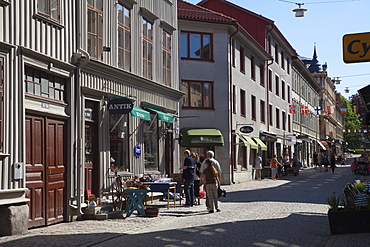 Old merchant houses in Gamla Haga district, Gothenburg, Sweden, Scandinavia, Europe