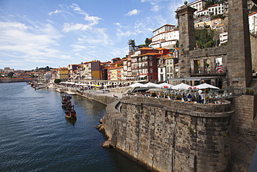 River Douro and old town of Ribeira, Porto, Portugal, Europe