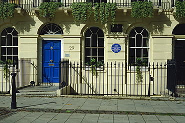 Virginia Woolf's house, Fitzroy Square, London, England, United Kingdom, Europe