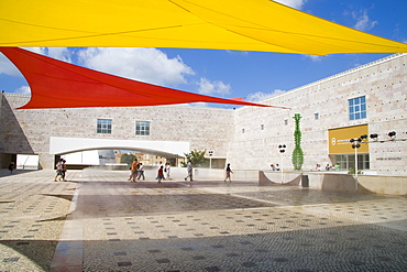 Modern art exhibition at Cultural Centre of Belem (Centro Cultural de Belem) art exhibition centre, architects Vittorio Gregotti and Manual Salgado, 1993, Belem, Lisbon, Portugal, Europe