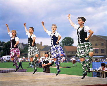 Dancers at the Highland Games, Edinburgh, Lothian, Scotland, United Kingdom, Europe