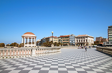 Mascagni Terrace (Terrazza Mascagni), Livorno, Tuscany, Italy, Europe