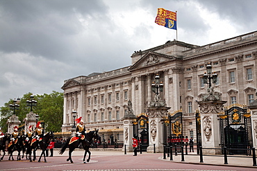 Household Cavalry at the 2012 Trooping the Colour ceremony on the Mall and at Buckingham Palace, London, England, United Kingdom, Europe