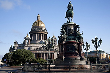 St. Isaacs Cathedral, St. Isaacs Square, St. Petersburg, Russia, Europe