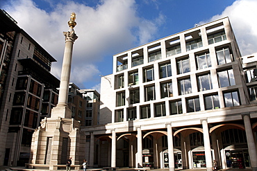 Paternoster Square Column, Paternoster Square, City of London, England, United Kingdom, Europe