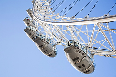 Detail of the London Eye, London, England, United Kingdom, Europe