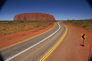 Road near Ayers Rock, Uluru-Kata Tjuta National Park, Northern Territory, Australia, Pacific