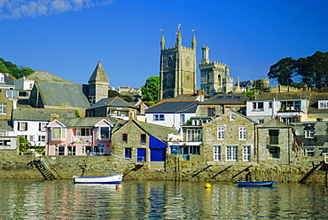 Waterfront at Fowey, Cornwall, England, UK