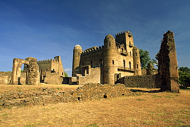 The Royal Enclosure of Fasil's Castle, UNESCO World Heritage Site, Gondar, Ethiopia, Africa