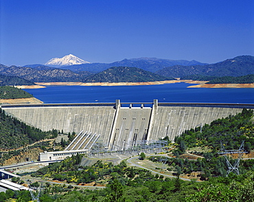 Hydro-electric dam, California, United States of America, North America