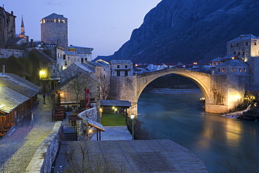 Stari Most Bridge, Mostar, UNESCO World Heritage Site, Bosnia, Bosnia Herzegovina, Europe