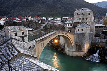 Stari Most Bridge, Mostar, UNESCO World Heritage Site, Bosnia, Bosnia Herzegovina, Europe