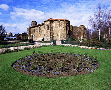 Upper Castle Park and Colchester Castle, the oldest Norman keep in the U.K., Colchester, Essex, England, United Kingdom, Europe