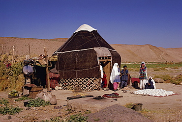 Uzbek's yurt near Maydana, Afghanistan, Asia