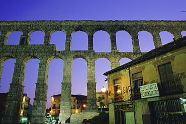 The Roman Aqueduct, Segovia, Castilla y Leon, Spain, Europe