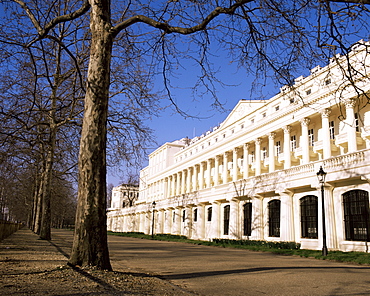 Carlton House Terrace, built by John Nash circa 1830, The Mall, London, England, United Kingdom, Europe