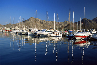 The Marina, Puerto Pollensa, Majorca, Balearic Islands, Spain, Mediterranean, Europe