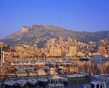 View ofver harbour from Yacht Club, Monte Carlo, Monaco