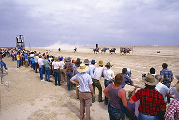 Racing under way on the annual race day, Birdsville, Queensland, Australia, Pacific