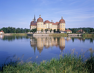 Moritzburg castle, near Dresden, Sachsen, Germany, Europe